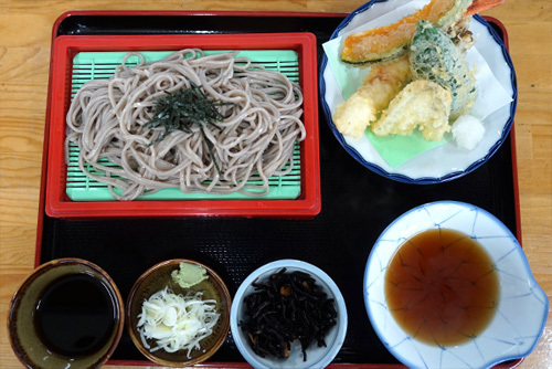 茨城県下妻市のグルメ・休憩処ゑびすやの天ざるそば